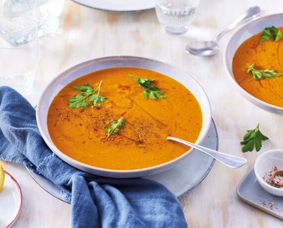 Curry-Linsen-Suppe
