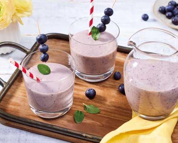 Blaubeer-Bananen-Shake