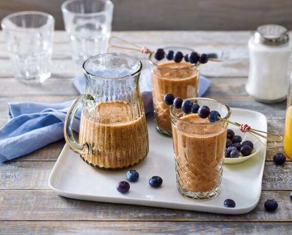 Nektarinen-Blaubeer-Smoothie