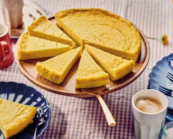 Veganer Blumenkohl-Cheesecake