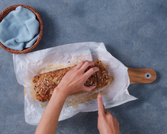 Dies ist Schritt Nr. 4 der Anleitung, wie man das Rezept Laktosefreies Eiweißbrot zubereitet.