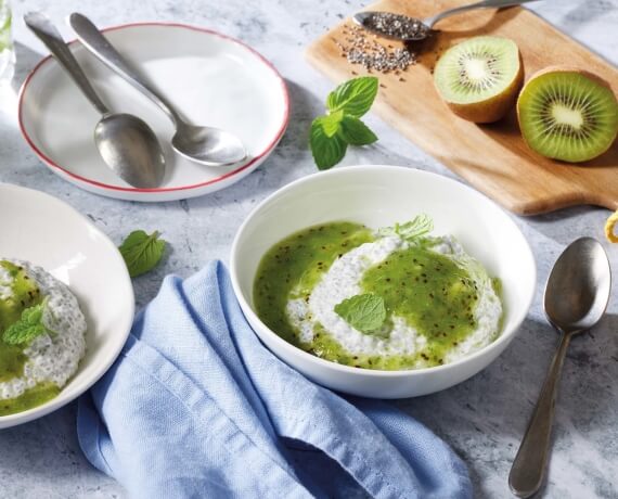 Chia-Pudding mit Kiwi