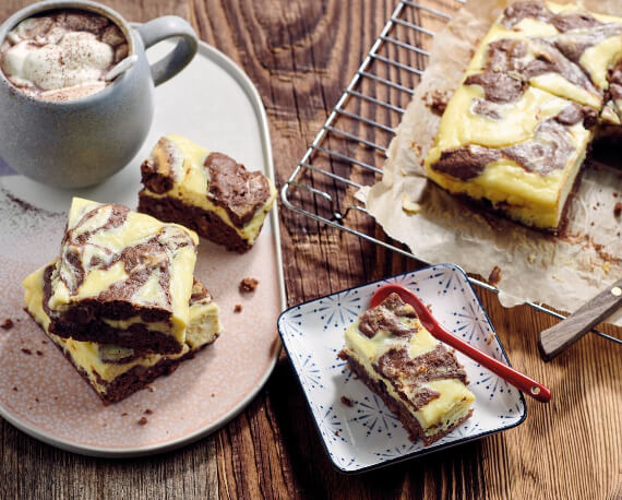 Käsekuchen-Brownies