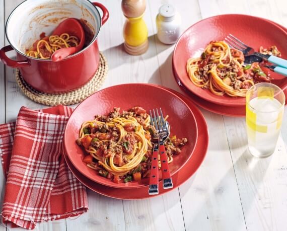 One Pot Pasta Bolognese