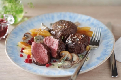 Fleisch auf einem Teller