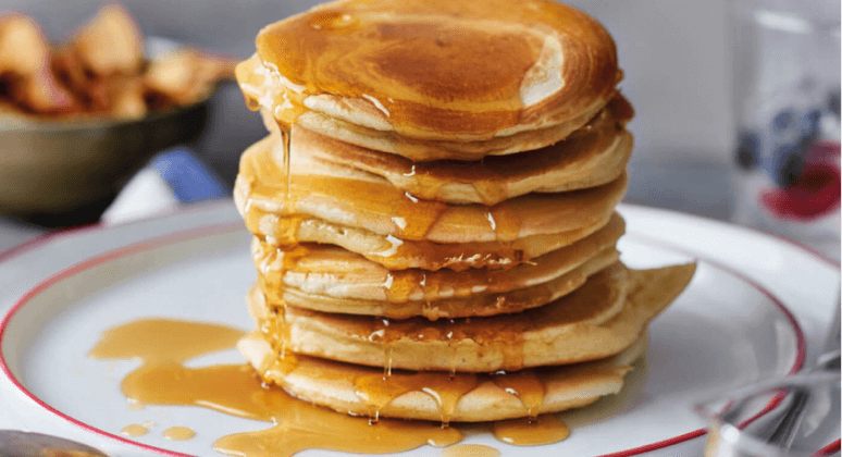 Pancakes mit Ahornsiru