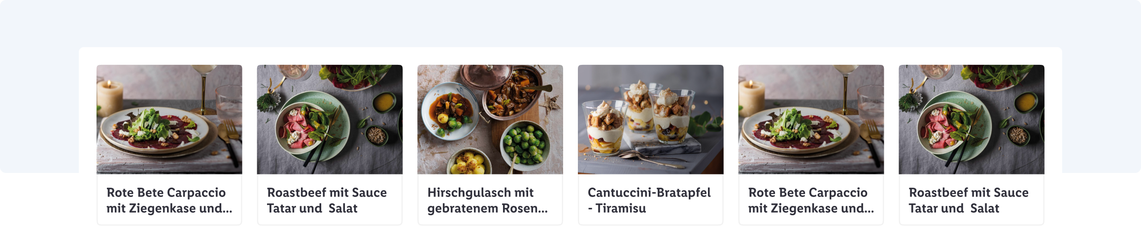 Hier warten etliche Rezepte darauf, entdeckt zu werden.