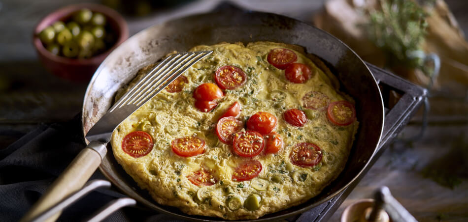 [Schnell &amp; einfach] Tomaten-Omelett mit grünen Oliven | LIDL Kochen