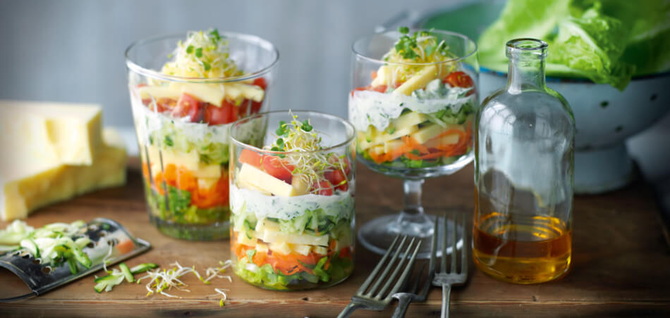 [Schnell &amp; einfach] Bunter Schichtsalat mit Joghurtdressing | LIDL Kochen