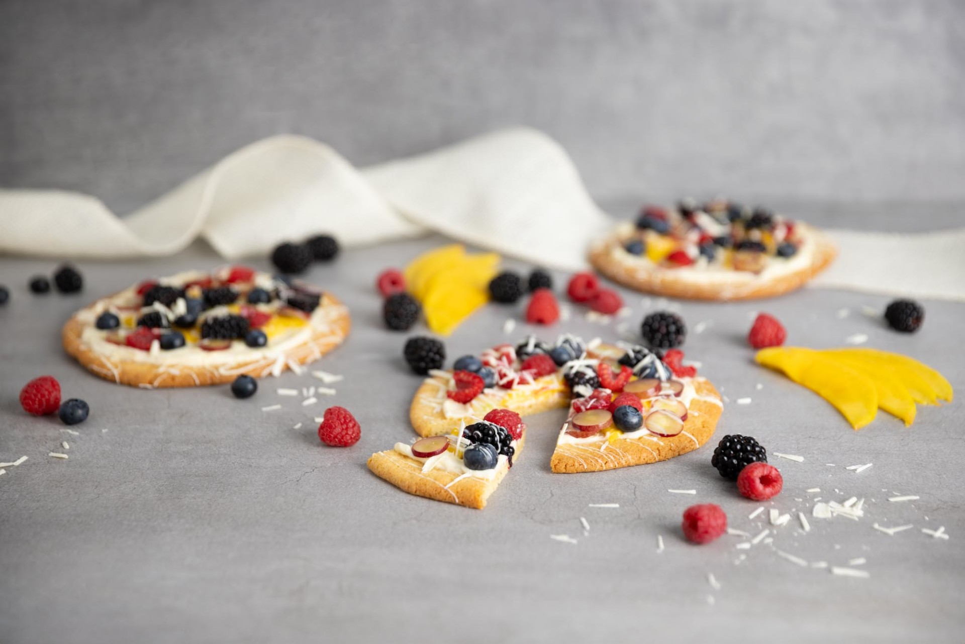 Süße Mini-Cookie-Pizza