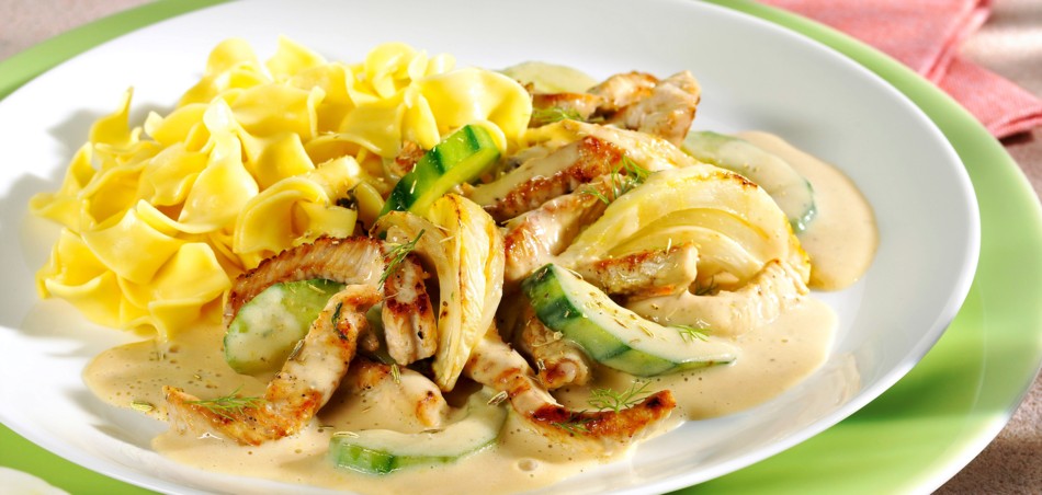 [Schnell &amp; einfach] Putengeschnetzeltes mit Bandnudeln | LIDL Kochen