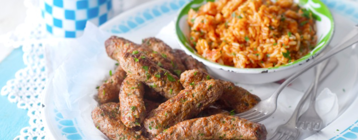Cevapcici Und KöFte Mit Scharfem Paprika Tomatenreis - Rezepte Suchen