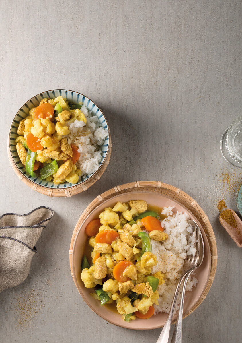 [Schnell &amp; einfach] Blumenkohlcurry mit Pute und Reis | LIDL Kochen