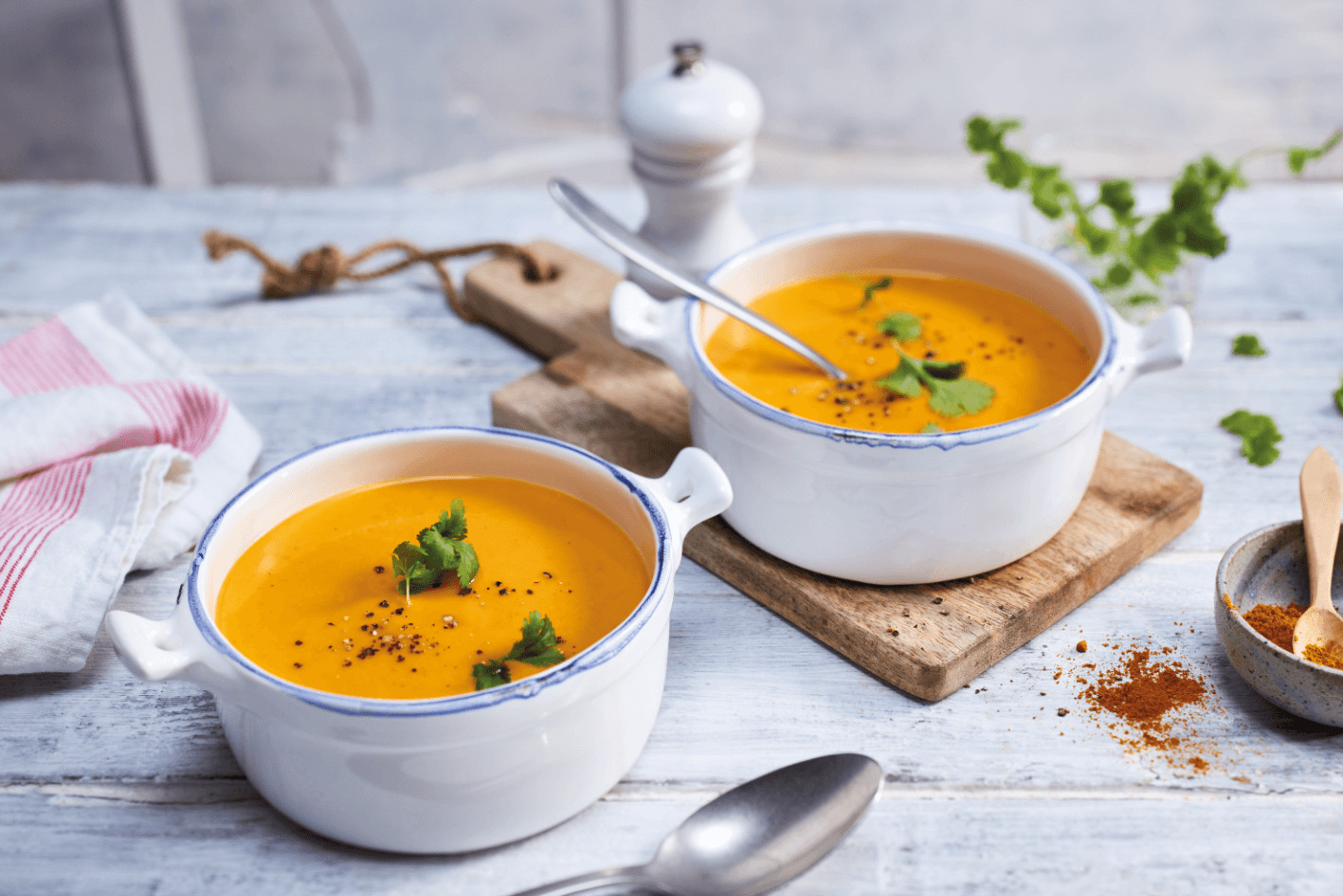 12 leckere Rezepte für Kürbissuppe