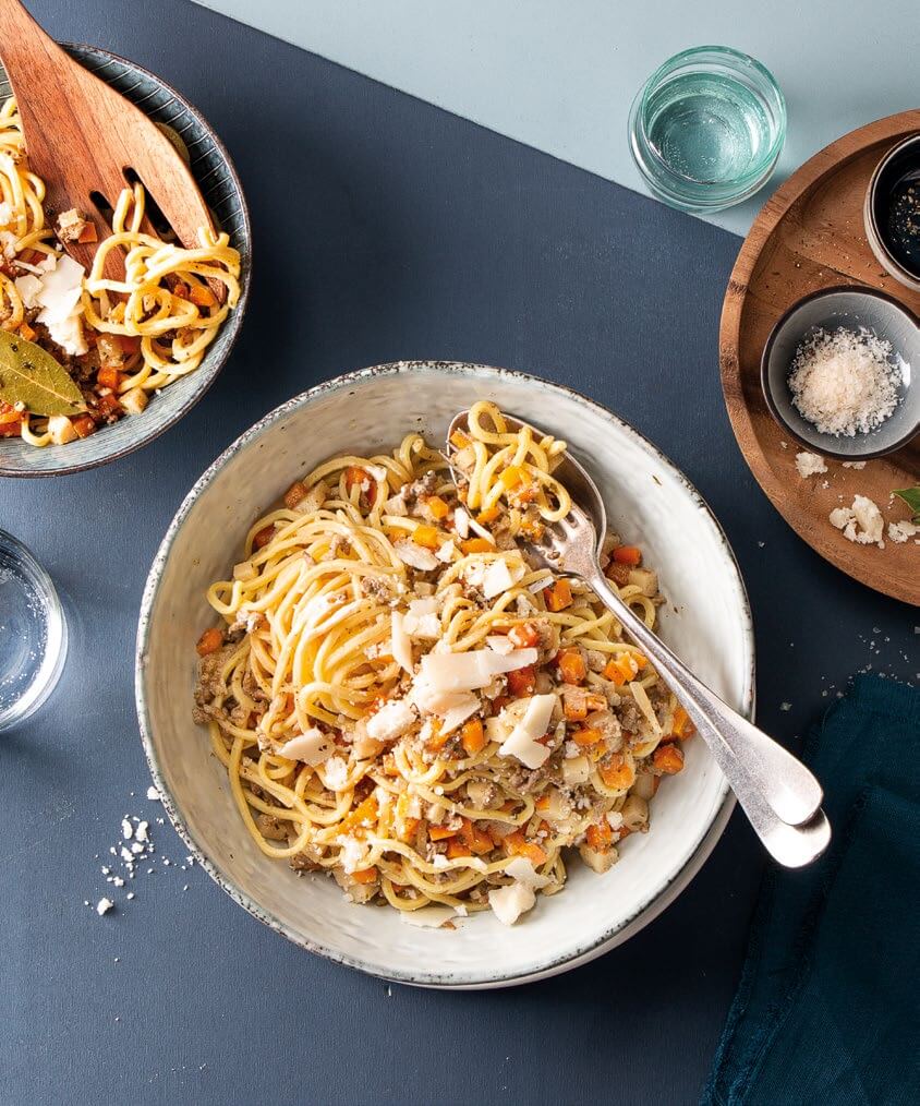 [Schnell & einfach] Spaghetti mit weißer Bolognese LIDL Kochen