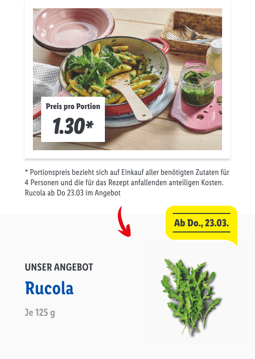 Vegane Schupfnudelpfanne mit Feldsalat-Rucola-Pesto
