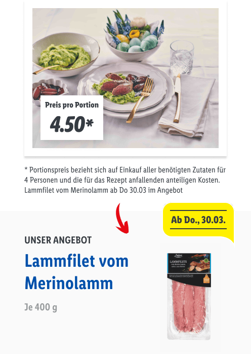 Lammfilets mit Rotweinschalotten und Kartoffel-Erbsen-Püree