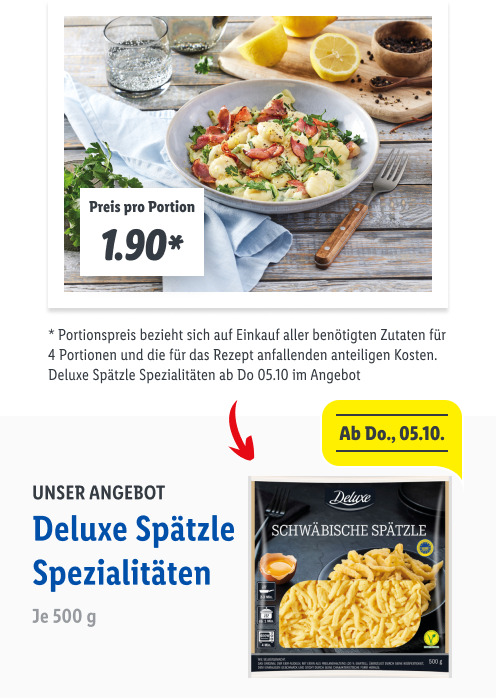 Spätzle mit Pilzsauce und Brösel-Topping