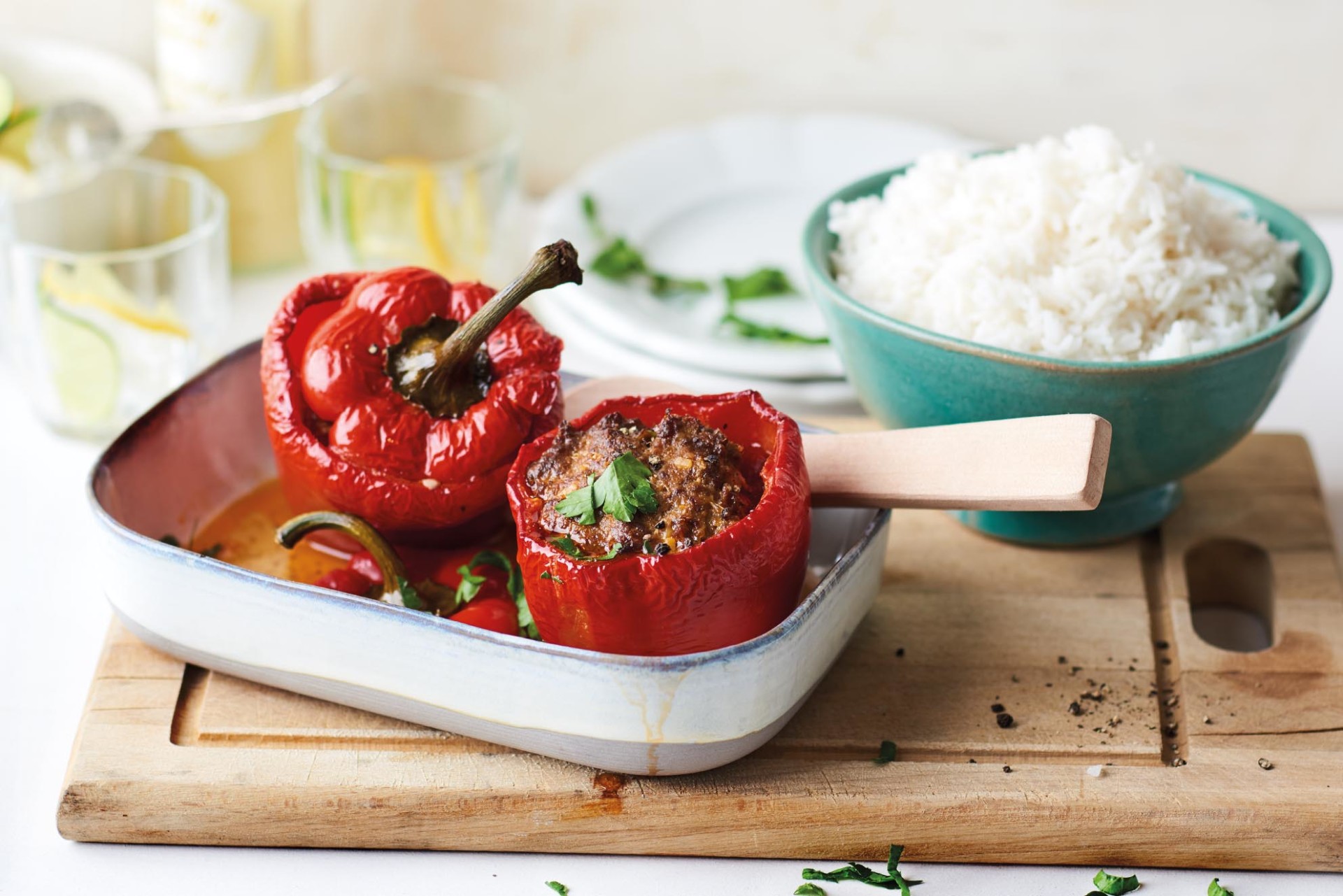 Lohnend Baumwolle Facette gefüllte paprika im ofen zubereiten ...